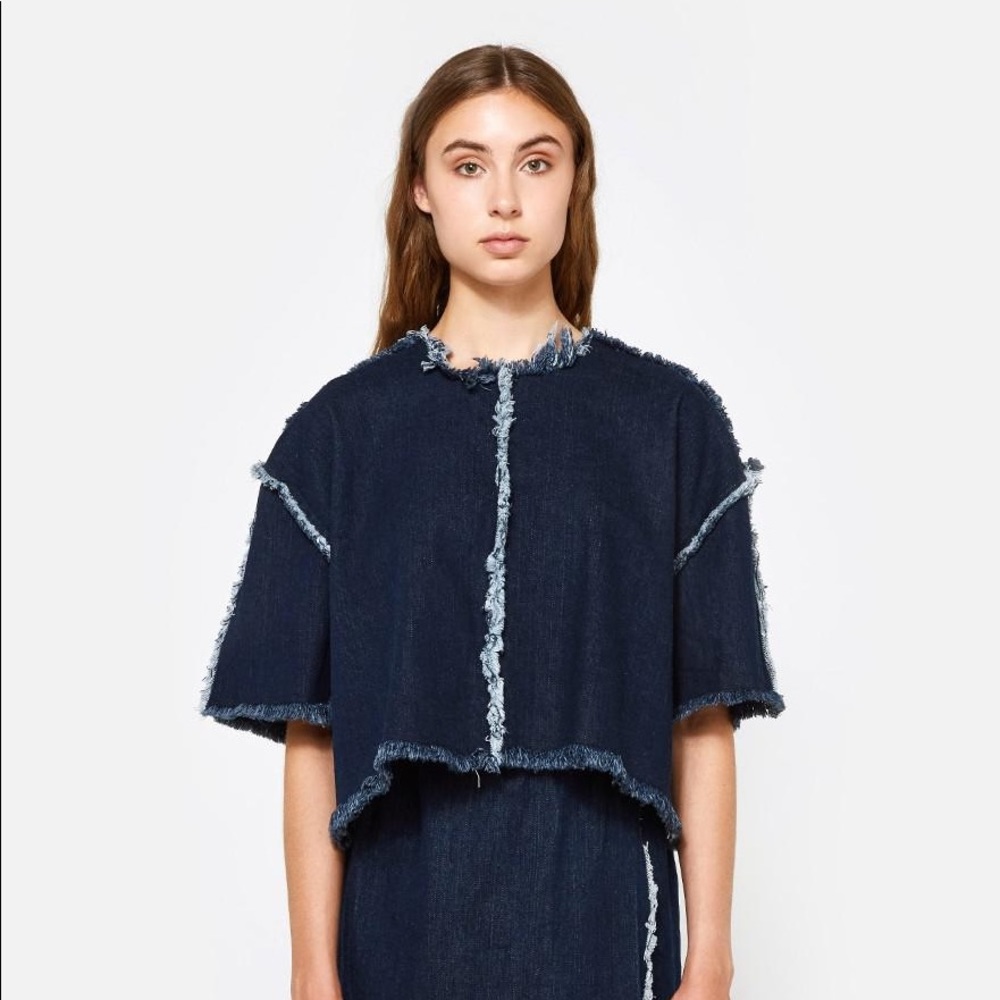 Ashley Rowe NWOT Denim Tee with Seams